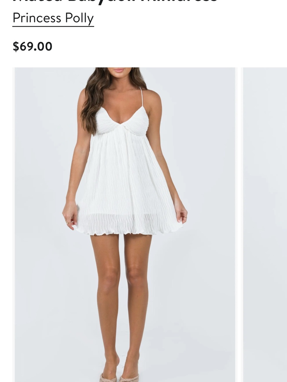 Princess Polly Matea babydoll mini dress